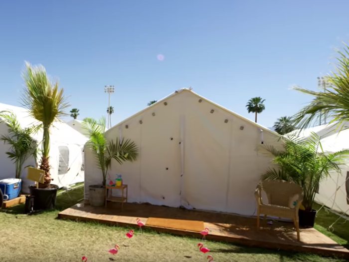 Safari Tents are the cheapest option and have a starting rate of $9,500 for the weekend.