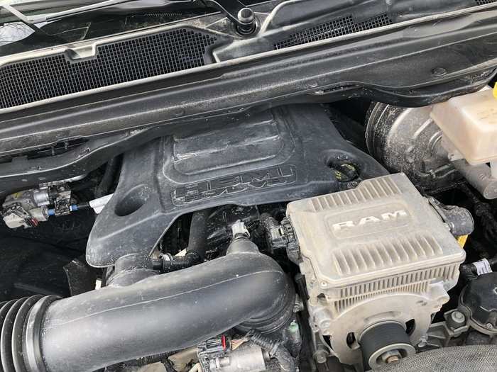 A mild hybrid "eTorque" system is coupled to the 5.7-liter V8, making a total of 395 horsepower with 410 foot-pounds of torque. The 0-60 mph time is about 6 seconds. Fuel economy is OK: 17 mpg city/22 highway/19 combined.