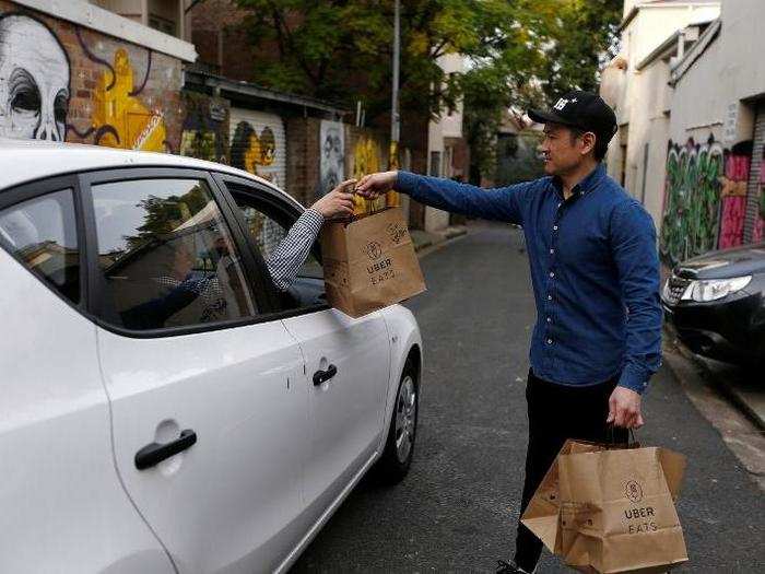 2. Work for food delivery and pick-up services.