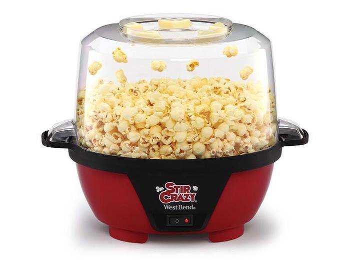 A popcorn maker and a movie night in with you.