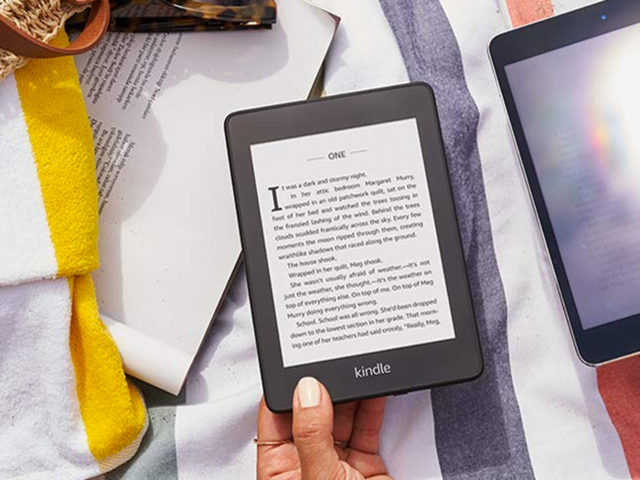 A refurbished Kindle Paperwhite.