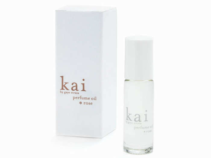 A rose-scented roll-on perfume she can carry with her and reapply when she