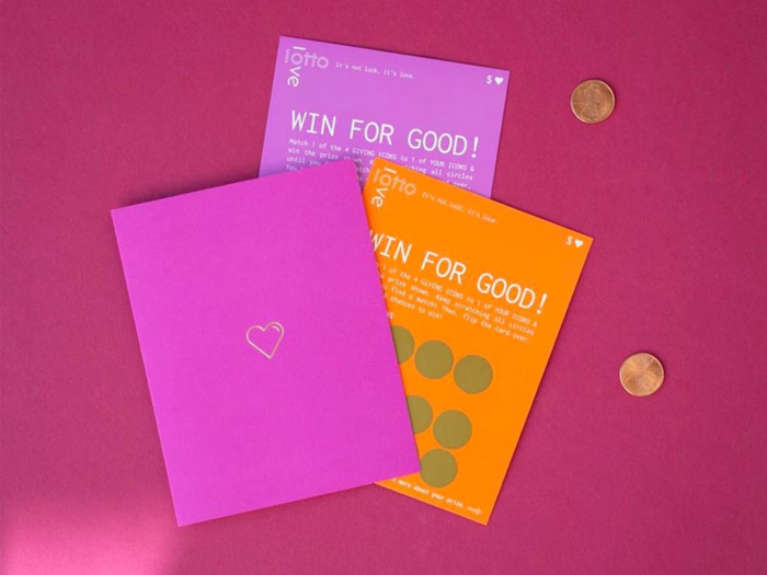 A scratch-off game that benefits charities.