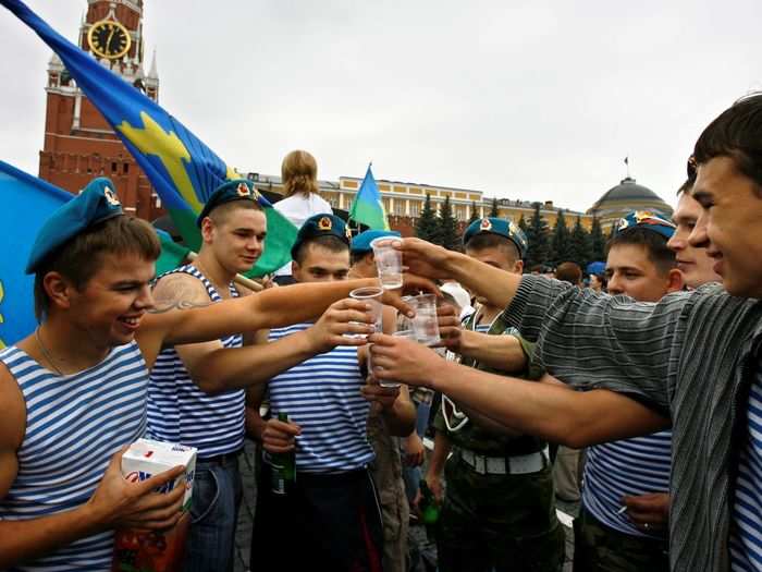 Russian vodka consumption has dropped by more than 50% in the past 20 years