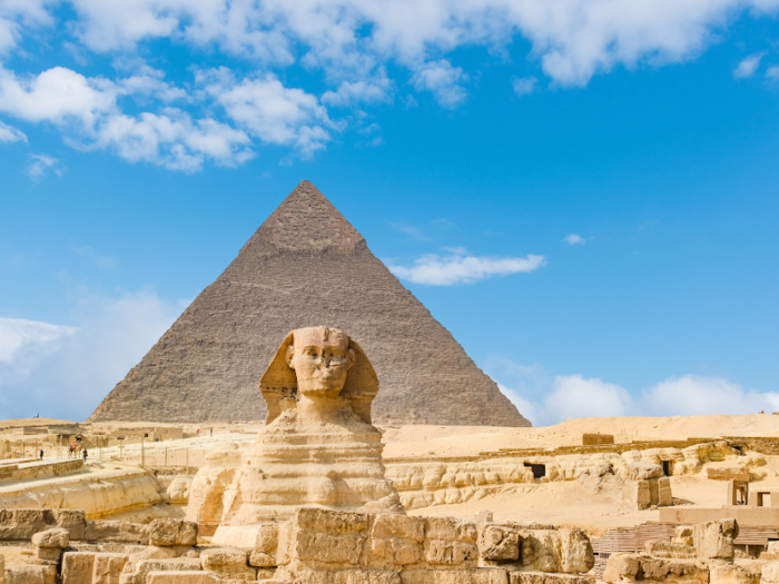 The museum is being built overlooking another classic — the Great Pyramids of Giza and the Sphinx, an iconic, world-famous site. It