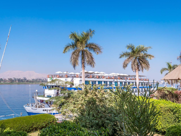 Or they can take up accommodations by the sea on the Oberoi Philae, a luxury Nile cruise boat between Aswan and Luxor that appears to be booked for the year.