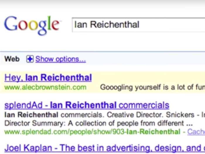 This man paid for a Google ad that would show up whenever top ad executives searched their own names