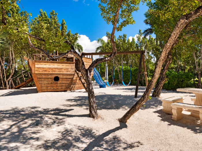 "The Residence" also features a pirate ship playground for young visitors.