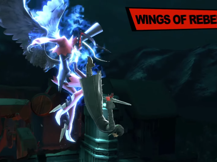 Joker gets a high-flying recovery move called Wings of Rebellion with his Persona activated.