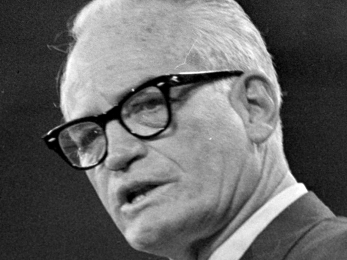 Conservative presidential candidate Barry Goldwater