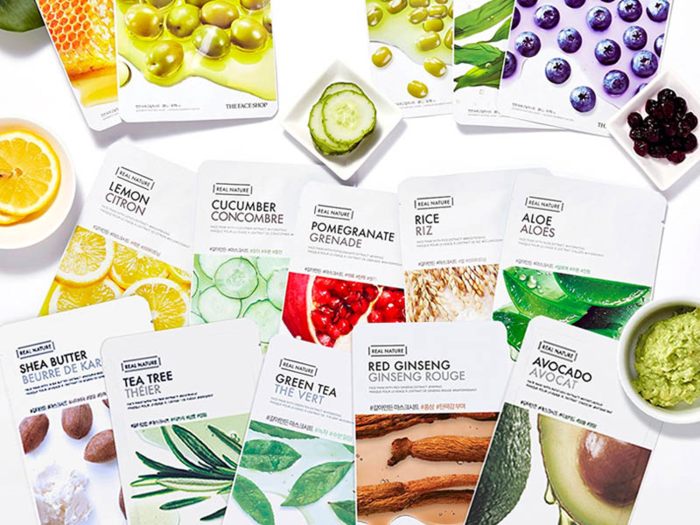 Korean sheet masks made from natural ingredients