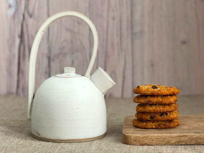 A vintage-looking teapot