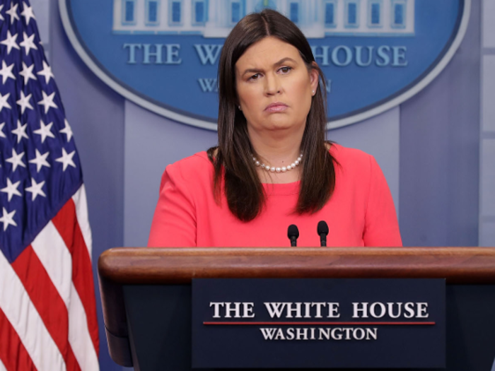 Sarah Huckabee Sanders admitted to lying to the public about Comey