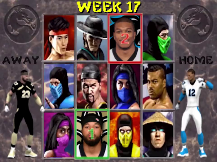 Week 17: "Mortal Kombat II" versus the New Orleans Saints