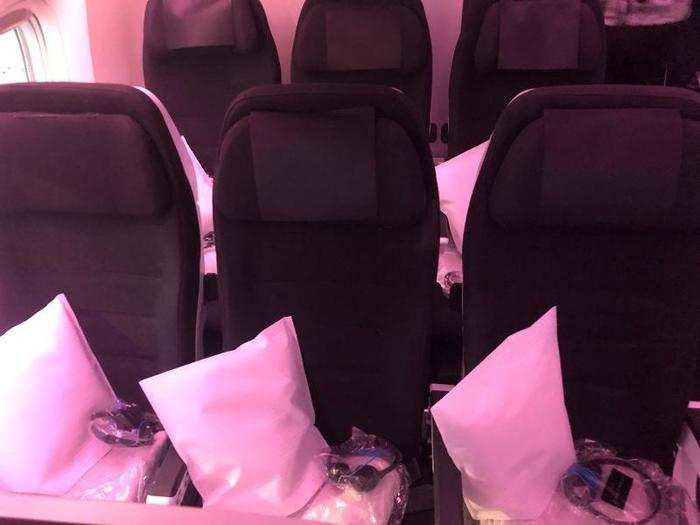 And remember, these are economy seats. Even with the extra padding, they