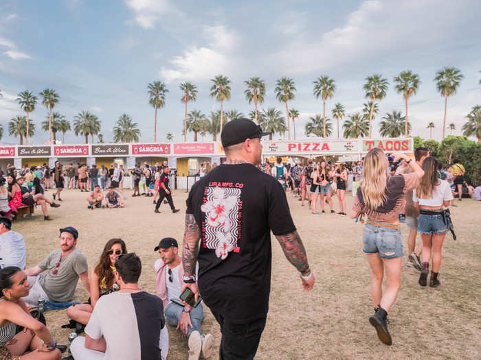 There are tons of food and beverage options. Eater LA has said Coachella