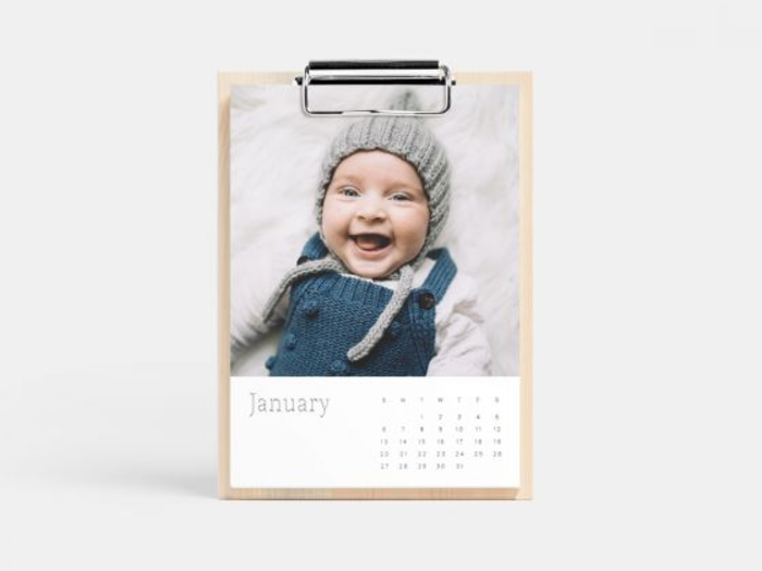 A keepsake calendar filled with sweet photos