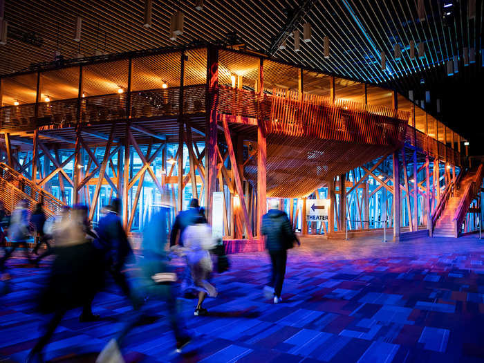 Most of the talks are held in the TED Theater, which feels enormous no matter where you