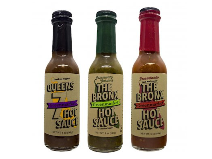 A famous hot sauce made from peppers grown in over 30 community gardens in the Bronx