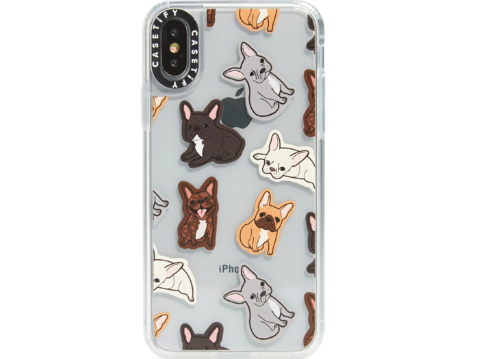 A furball-adorned phone case