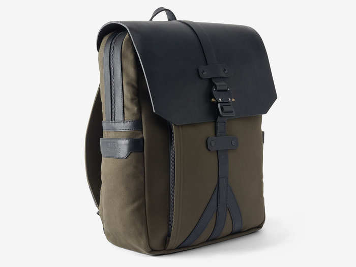 Outpost Olive Twill Flap Backpack