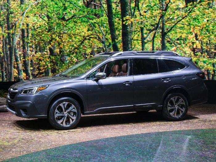 Subaru introduced the next-generation Outback midsize crossover at the show while ...