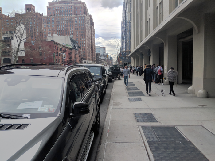 At the end of the school day, I noticed a line of shiny black cars parked outside the entrance to Avenues. Signs displayed on the windshield displayed a student