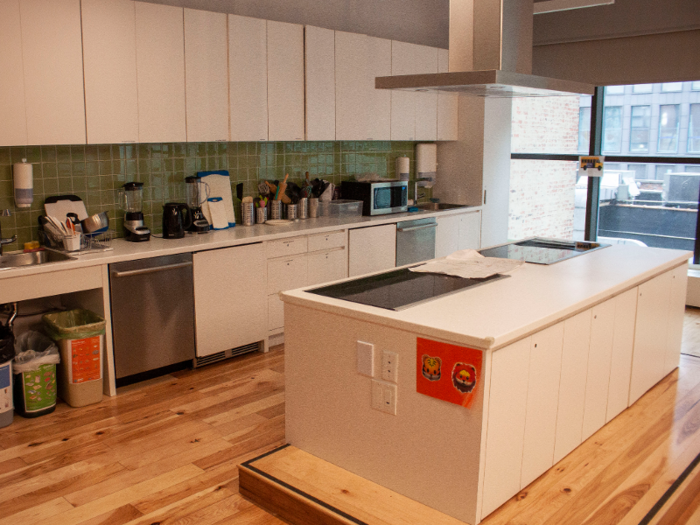 There is, however, a fully equipped teaching kitchen, where teachers can conduct hands-on culinary projects with students.