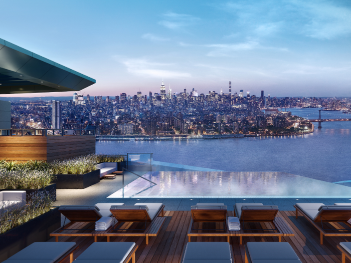 Rooftop infinity pool