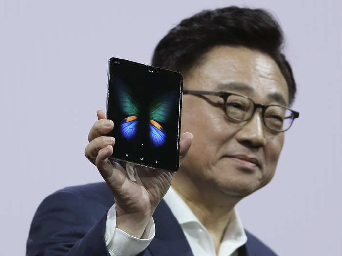 3. Samsung debuted the Galaxy Fold, and gave it a name, during its "Unpacked" event in February.