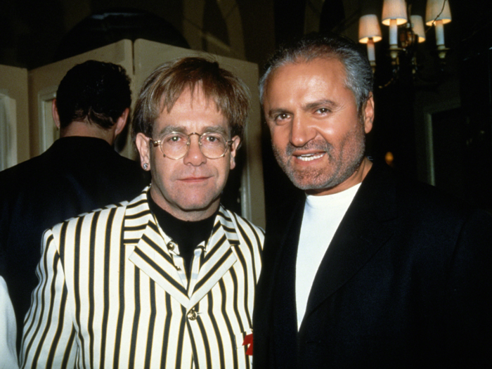 When it came to fashion shows, Gianni pioneered the concept of filling the front row with celebrities and industry "it" people. Friends such as Elton John and Madonna always attended his shows ...