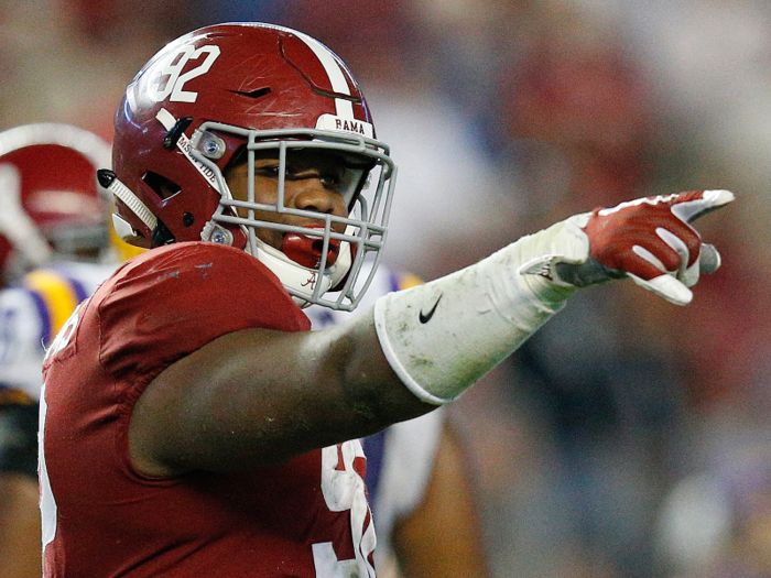 4. Oakland Raiders — Quinnen Williams, DL (Alabama)