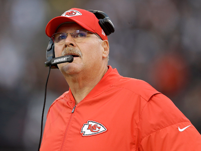 Now 61, Reid is the head coach of the Kansas City Chiefs.