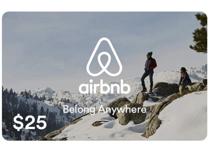 An Airbnb gift card