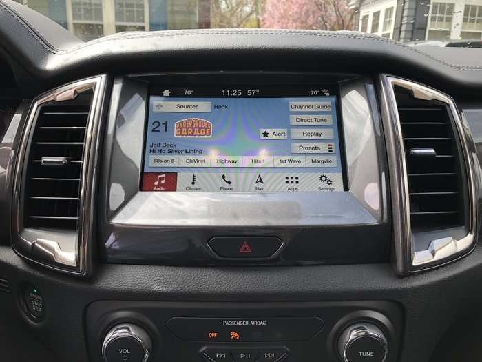 SYNC 3 is one of the best in the industry. It provides superb navigation, easy Bluetooth connectivity, and provides AUX/USB device-connection options.