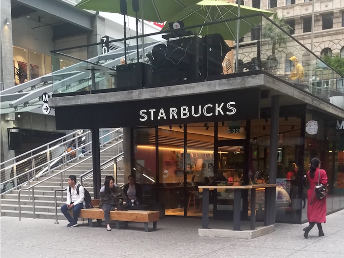 Larger stations, like 7th & Metro, Pershing Square, and Union Station, have elaborate mezzanines with food vendors.