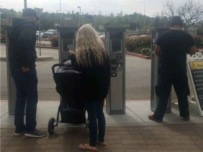 There are machines by the entrance where you can pay a $3 daily fee.