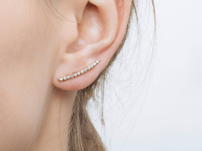 Diamond path earrings