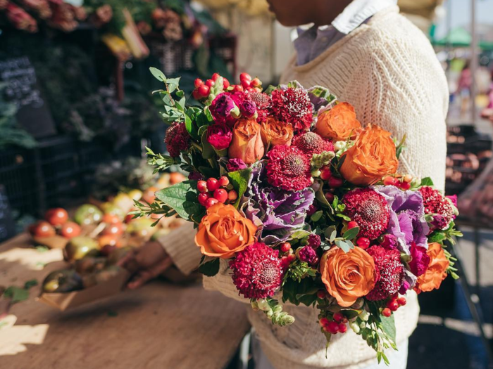 A bouquet of flowers