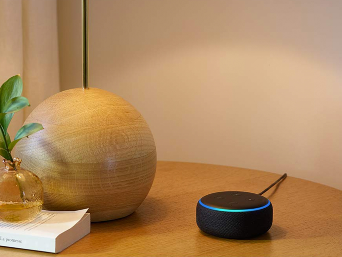 An Echo Dot for an unobtrusive smart gadget.