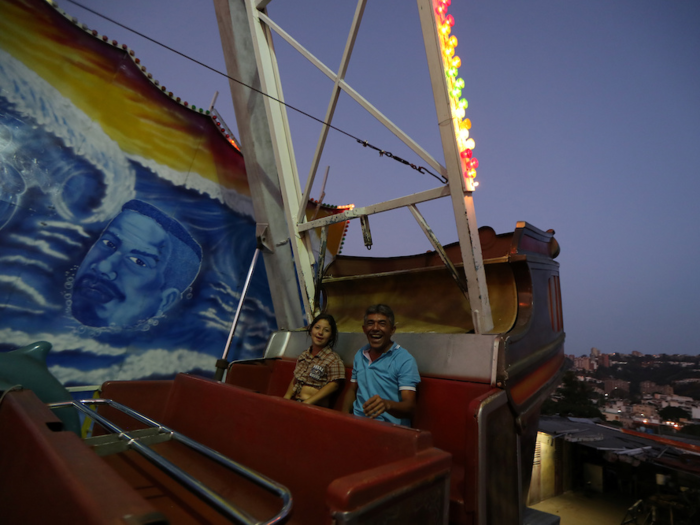 People are still taking rides at amusement parks.