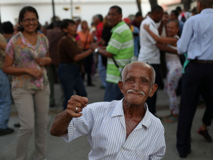 Dancing the salsa is popular, and a way to "enjoy life," a man said.