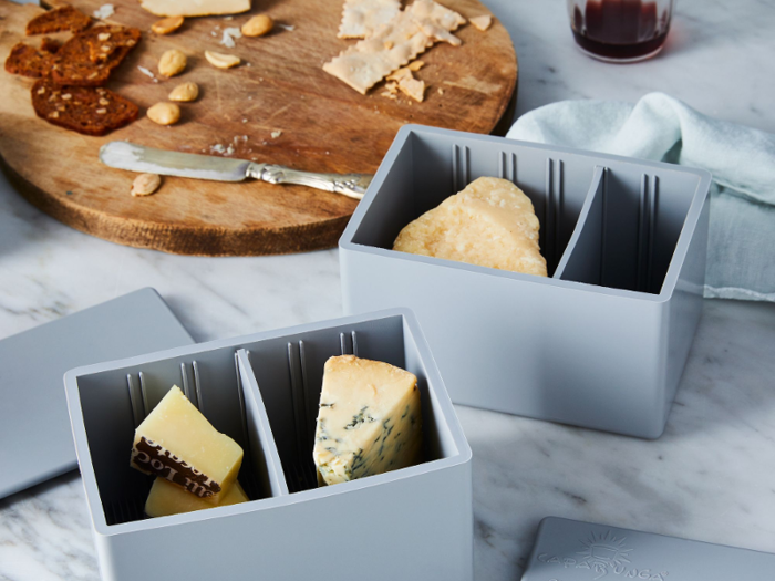 A good-looking, cleverly designed container for artisan cheeses