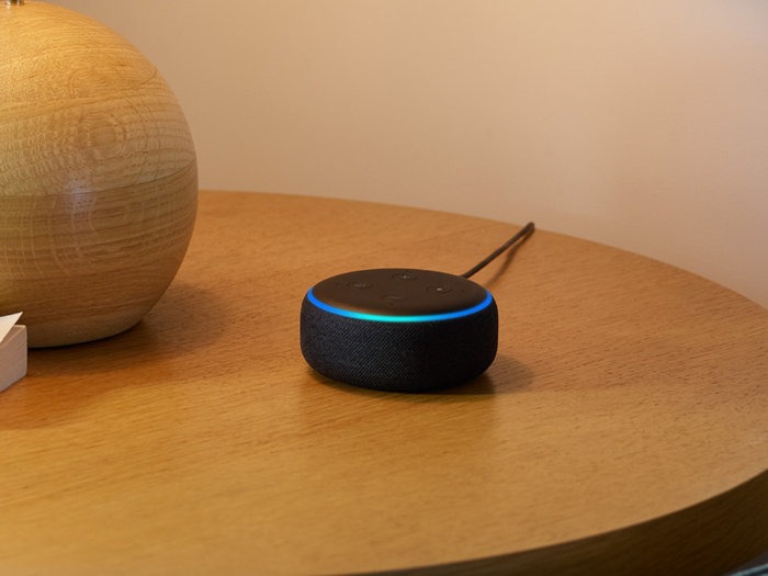 An Echo Dot that