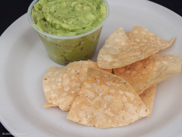 Chips and guacamole or salsa