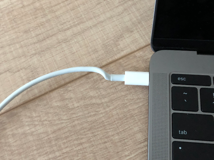 The twisted nature of this USB-C cord is worrying.