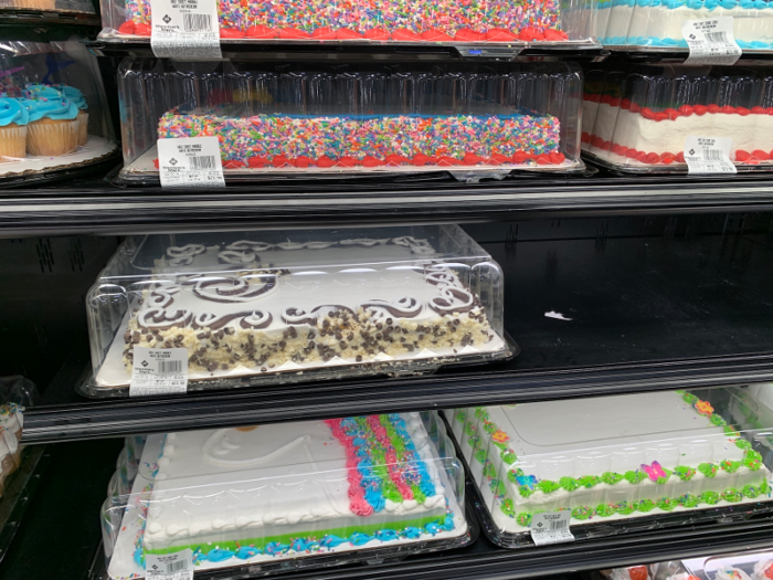 The bakery also had sheet cakes, which Costco