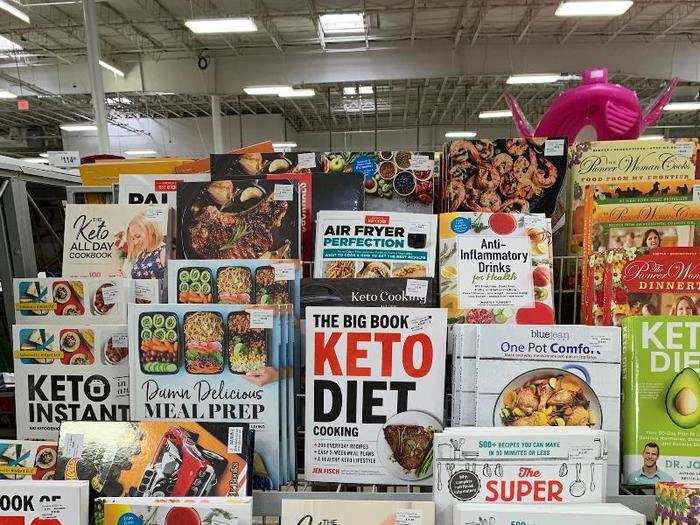 For the most part, there were a lot of cookbooks and books about trendy food fads, like the massively popular Keto diet.