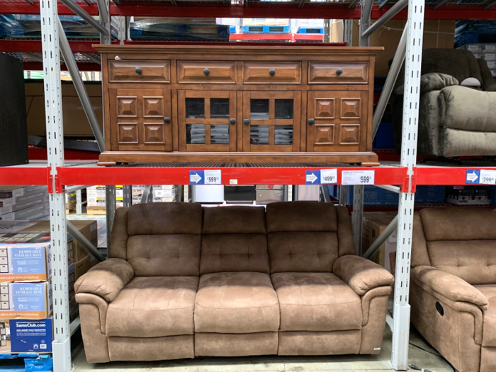 There was also furniture for sale, both on shelves and on the floor interspersed among various other departments. It all seemed to be of decent quality and available at very reasonable prices. I was particularly tempted by this classic-looking media console.