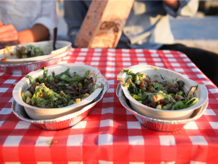 The Paleo Bowl, for example, comes with green salsa and barbacoa, while the Whole30 Bowl comes with tomato salsa and carnitas. Both salsas are interchangeable for both diets, and someone following the paleo diet could feasibly eat carnitas, so they could also order the Whole30 bowl.